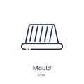 Linear mould icon from Kitchen outline collection. Thin line mould icon isolated on white background. mould trendy illustration