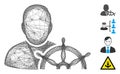 Linear Navigation Captain Vector Mesh