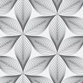 Linear pattern, repeating abstract leaves
