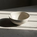 Linear patterns across the scene enhancing the bowl s minimalist Royalty Free Stock Photo