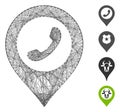 Linear Phone Marker Vector Mesh