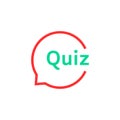 Linear quiz speech bubble