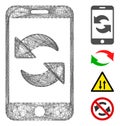 Linear Refresh Smartphone Vector Mesh