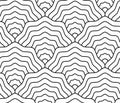 Linear scales seamless pattern, fish tail,