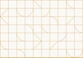 Linear seamless art deco pattern beige
