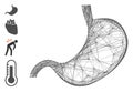 Linear Stomach Vector Mesh Royalty Free Stock Photo