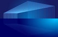 The linear structure of the building\'s future technological spatial sense vector background
