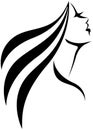 Vector illustration. linear stylized silhouette of a woman in profile. Line drawing