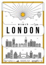 Linear Travel London Poster Design