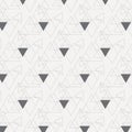 Linear triangle vector pattern with big and small triangle connected each