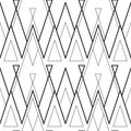 Linear triangle vector pattern