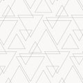 Linear triangle vector pattern with big and small triangle connected each. Royalty Free Stock Photo