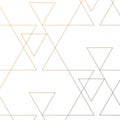 Linear triangle vector pattern with big and small triangle connected each Royalty Free Stock Photo
