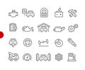 Car Service Icons // Red Point Series