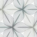 Linear vector pattern, repeating abstract leaves, gray line of leaf or flower, floral. graphic clean design for fabric, event Royalty Free Stock Photo