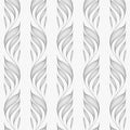 Linear vector pattern, repeating abstract leaves, gray line of leaf or flower, floral. graphic clean design for fabric, event,