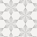 Linear vector pattern, repeating abstract a linear leaf each circling on hexagon shape. Royalty Free Stock Photo