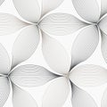 Linear vector pattern, repeating abstract a linear leaf each circling on hexagon shape. Royalty Free Stock Photo