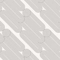 Linear vector pattern, repeating linear circle and linear rounded rectangle shape randomly, monochrome styles. Royalty Free Stock Photo