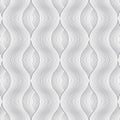 Linear vector pattern, repeating curve wave line hide beyond each Royalty Free Stock Photo