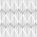 Linear vector pattern, repeating linear abstract leaves on garland. Royalty Free Stock Photo