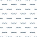 Linear waves seamless pattern, repeating background. Stock vector illustration isolated on white background Royalty Free Stock Photo