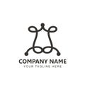 Lineart Crown Logo Design inspiration Royalty Free Stock Photo