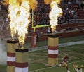 Linebacker Fred Warner Runs on the Field at Levi`s Stadium Royalty Free Stock Photo