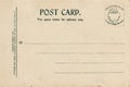 Lined Blank Vintage Postcard Royalty Free Stock Photo