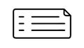 Lined document icon, representing text file or report, vector design Generative AI Royalty Free Stock Photo