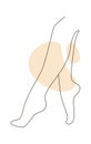 Lined Female Legs