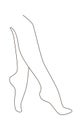 Lined Female Legs