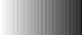 Lined halftone gradation texture. Fading vertical stripe gradient background. Repeating pattern backdrop. Black halftone