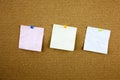 Lined note paper with sticky tape. Paper piece on white notice board, office and business stationary, blank copy space for text Royalty Free Stock Photo