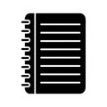 Lined Notebook Sheet School Paper Icon Royalty Free Stock Photo