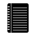 Lined Notebook Sheet Writing Material Icon Royalty Free Stock Photo