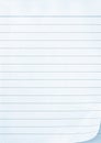 Lined Notepaper Royalty Free Stock Photo