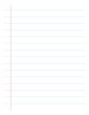 Lined Paper / Ruled page Royalty Free Stock Photo