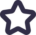Lined Star Icon Royalty Free Stock Photo