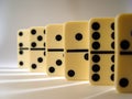 Lined Up Dominos Royalty Free Stock Photo