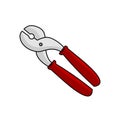 Linemans plier clipart vector illustration