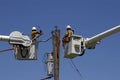 Linemen at Work Royalty Free Stock Photo