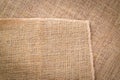 Canvas texture. Linen Natural organic brown Backdrop. Woven Material Beige background Royalty Free Stock Photo