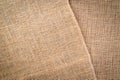 Linen texture. Natural organic brown canvas. Beige woven background. Linen Material Backdrop Royalty Free Stock Photo