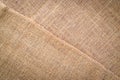 Linen texture. Natural organic brown canvas. Beige woven background. Linen Material Backdrop Royalty Free Stock Photo