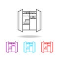 linen closet icon. Elements of furniture in multi colored icons. Premium quality graphic design icon. Simple icon for websites, we