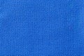 The linen cloth in blue color. Fabric background texture. Detail of textile material close-up Royalty Free Stock Photo