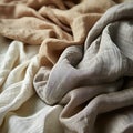 linen or cotton fabric in soft, neutral tones, perfect for adding depth to banner backgrounds