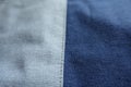 Linen fabric in shades of blue Royalty Free Stock Photo