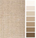 Linen hessian fabric color chart